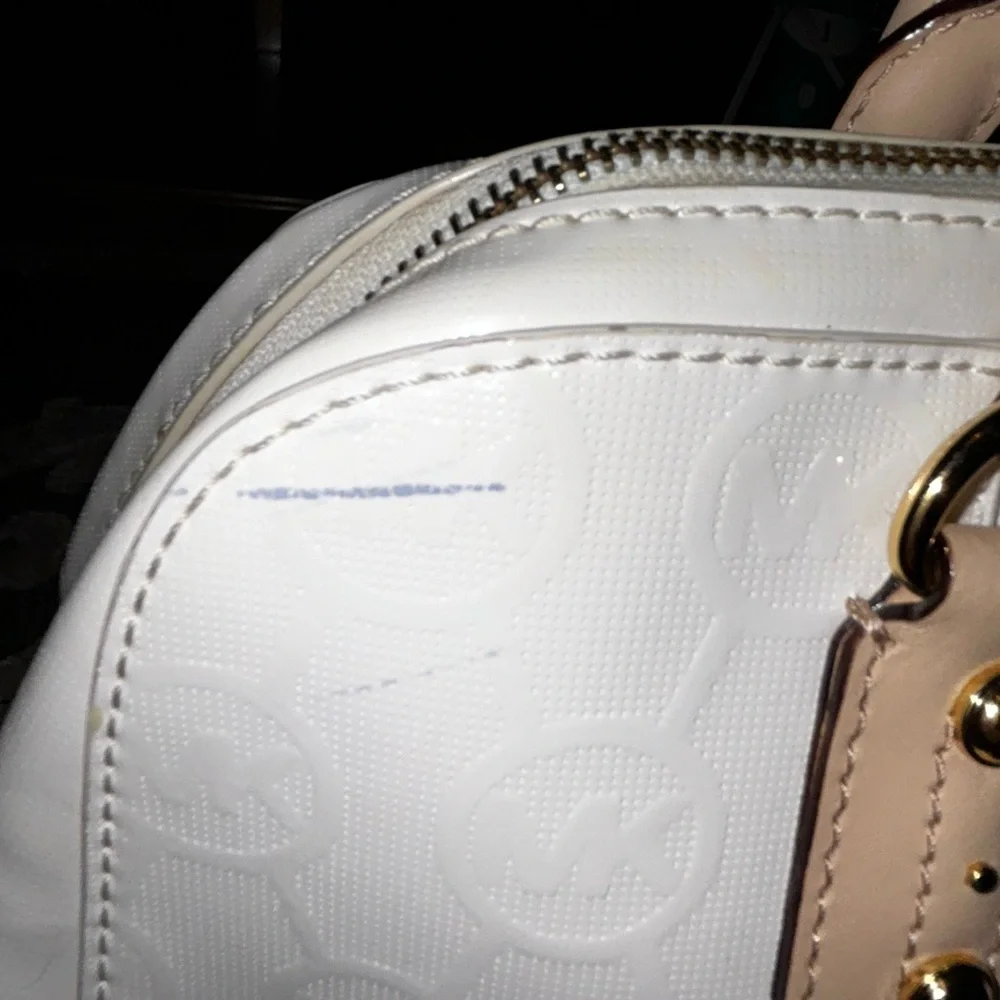 Pre loved Michael Kors patent Cindy dome satchel